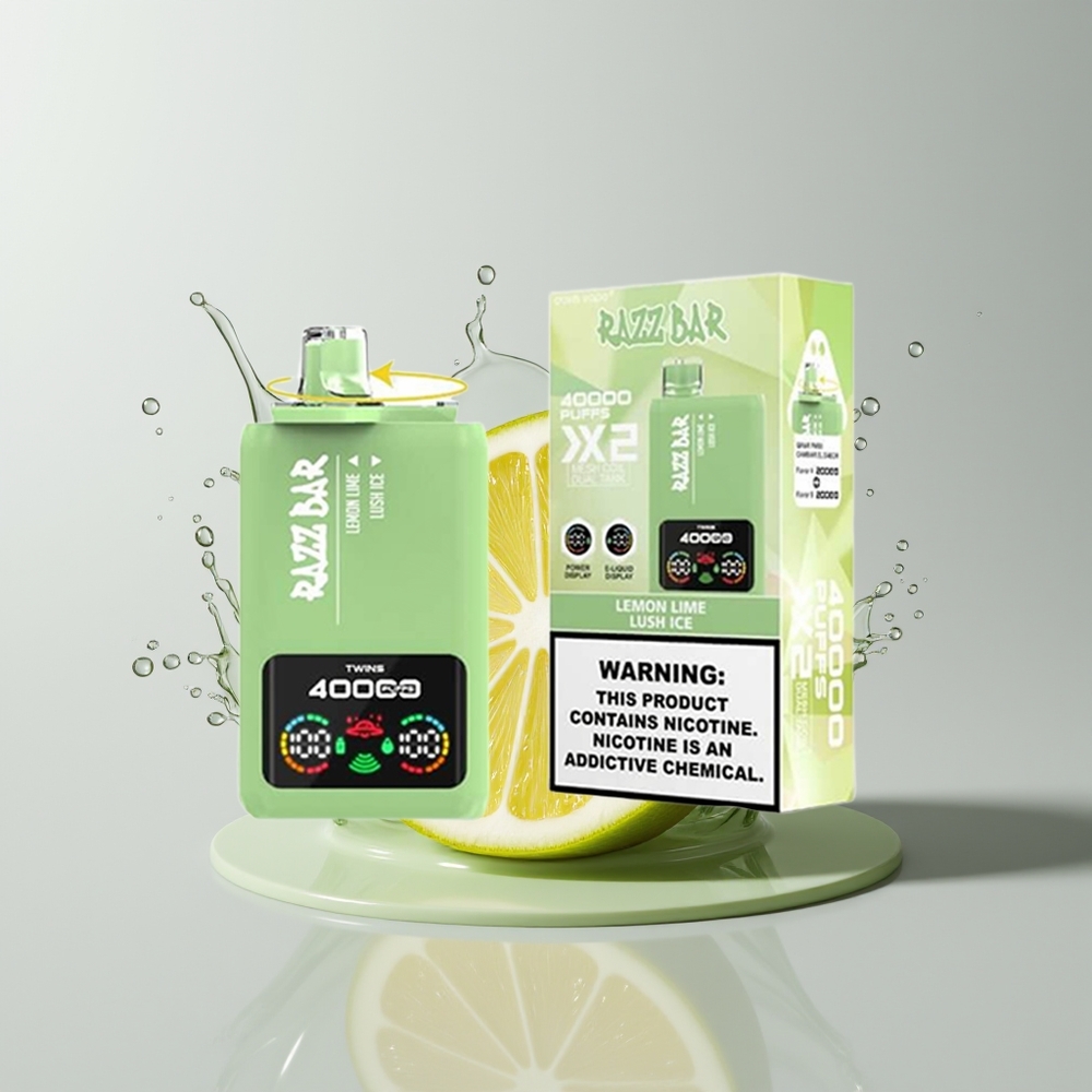 Lemon Lime - Lush Ice Razz Bar 40000 Puffs Disposable Vape Ireland Wholesale