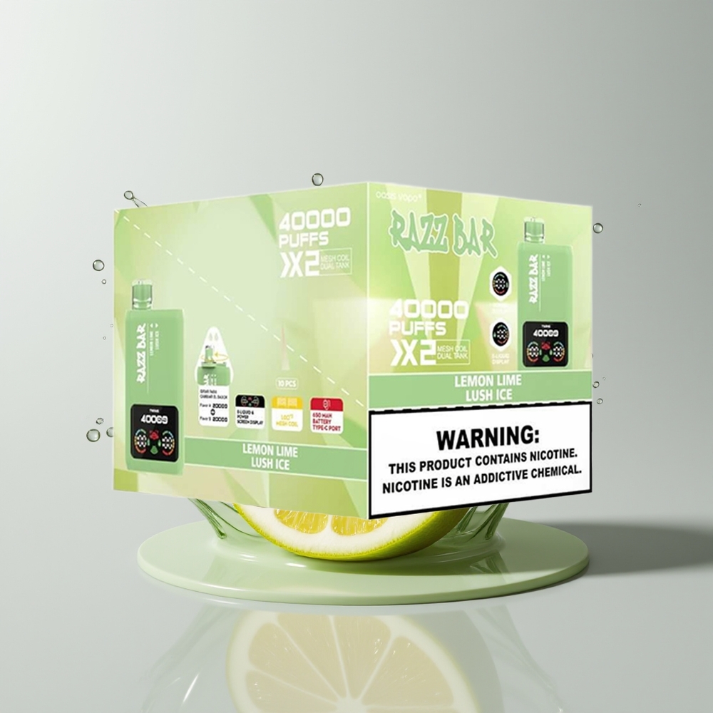 Lemon Lime - Lush Ice Razz Bar 40000 Puffs Disposable Vape Ireland Wholesale