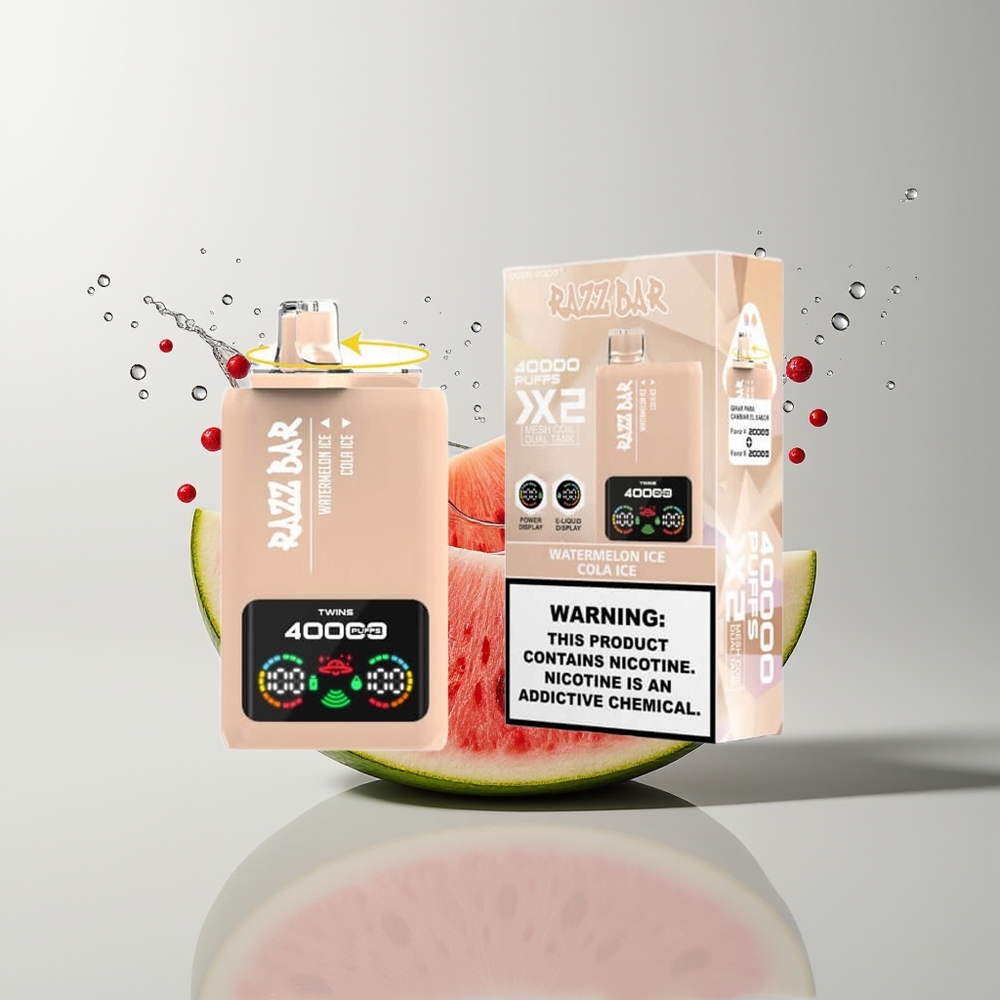 Watermelon Ice - Cola Ice Razz Bar 40000 Puffs Disposable Vape Ireland Wholesale