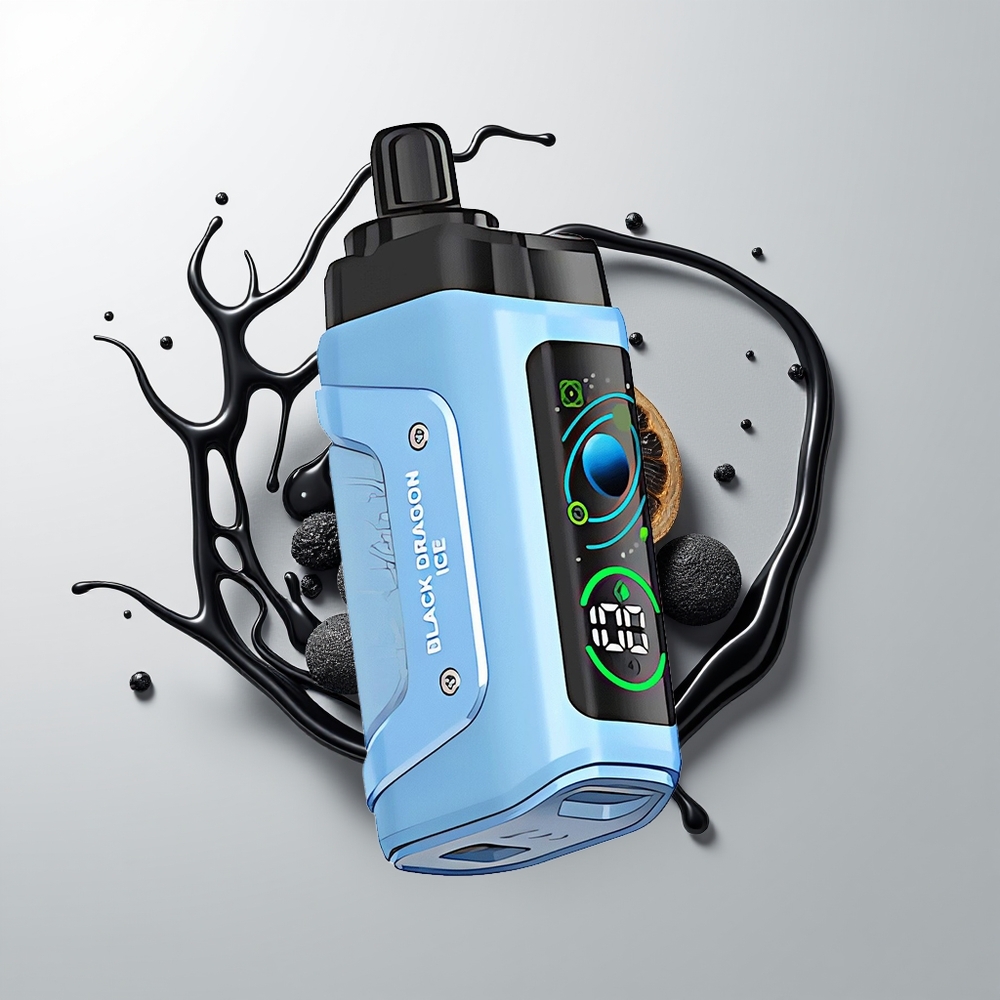 Black Dragon Ice Razz Bar 45000 Puffs Disposable Vape Ireland Wholesale