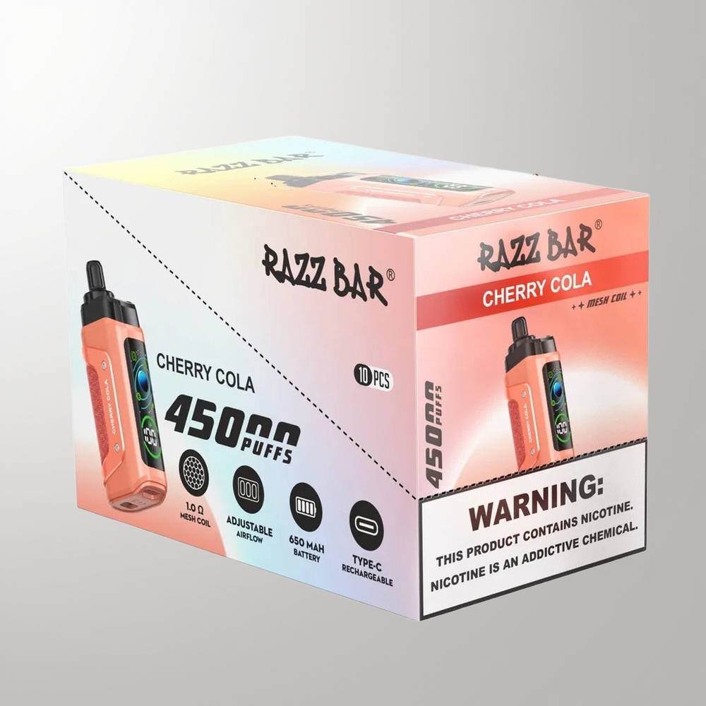 Cherry Cola Razz Bar 45000 Puffs Disposable Vape Ireland Wholesale
