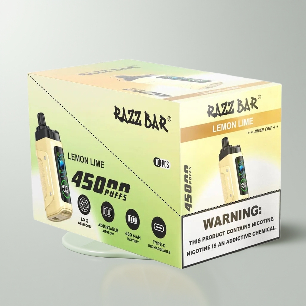 Lemon Lime Razz Bar 45000 Puffs Disposable Vape Ireland Wholesale