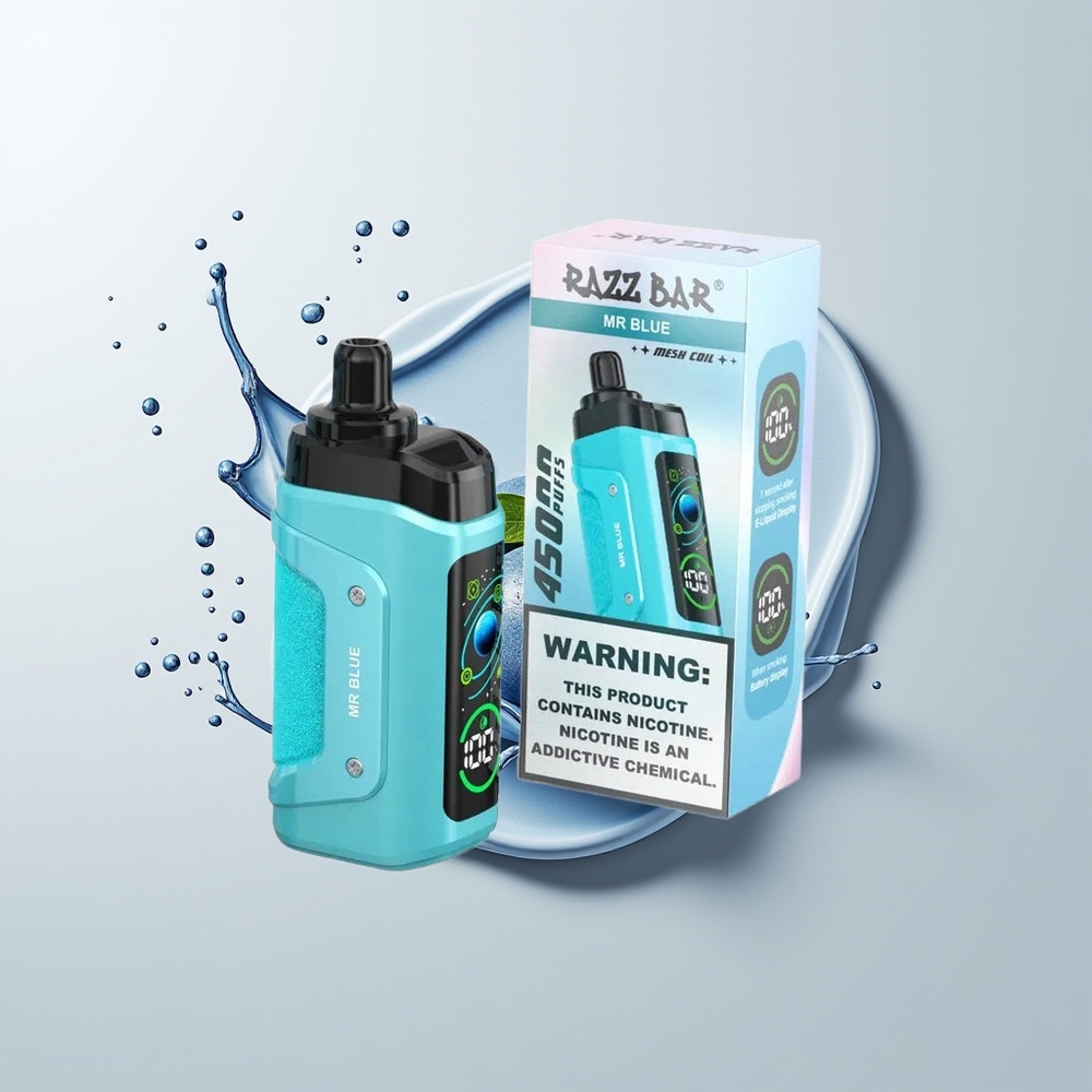 Mr Blue Razz Bar 45000 Puffs Disposable Vape Ireland Wholesale
