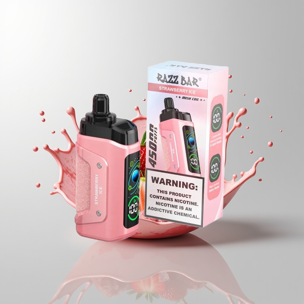 Strawberry Ice Razz Bar 45000 Puffs Disposable Vape Ireland Wholesale