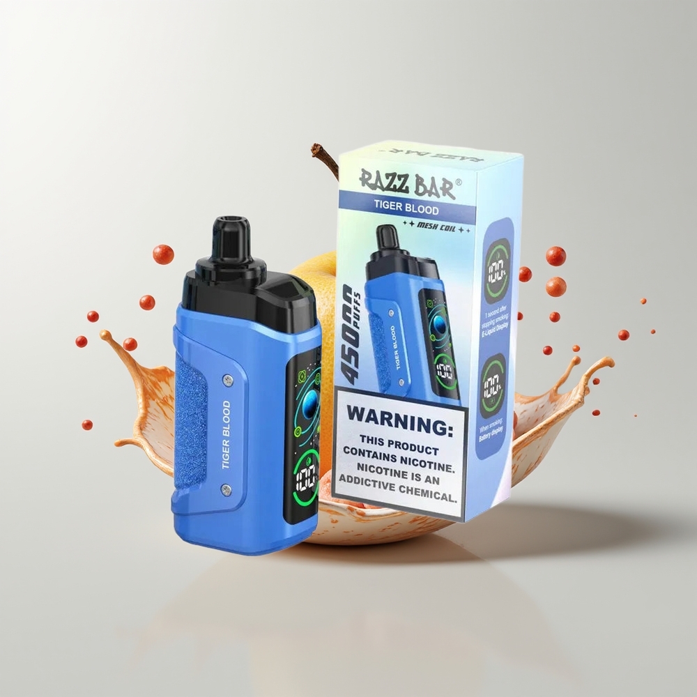 Tiger Blood Razz Bar 45000 Puffs Disposable Vape Ireland Wholesale