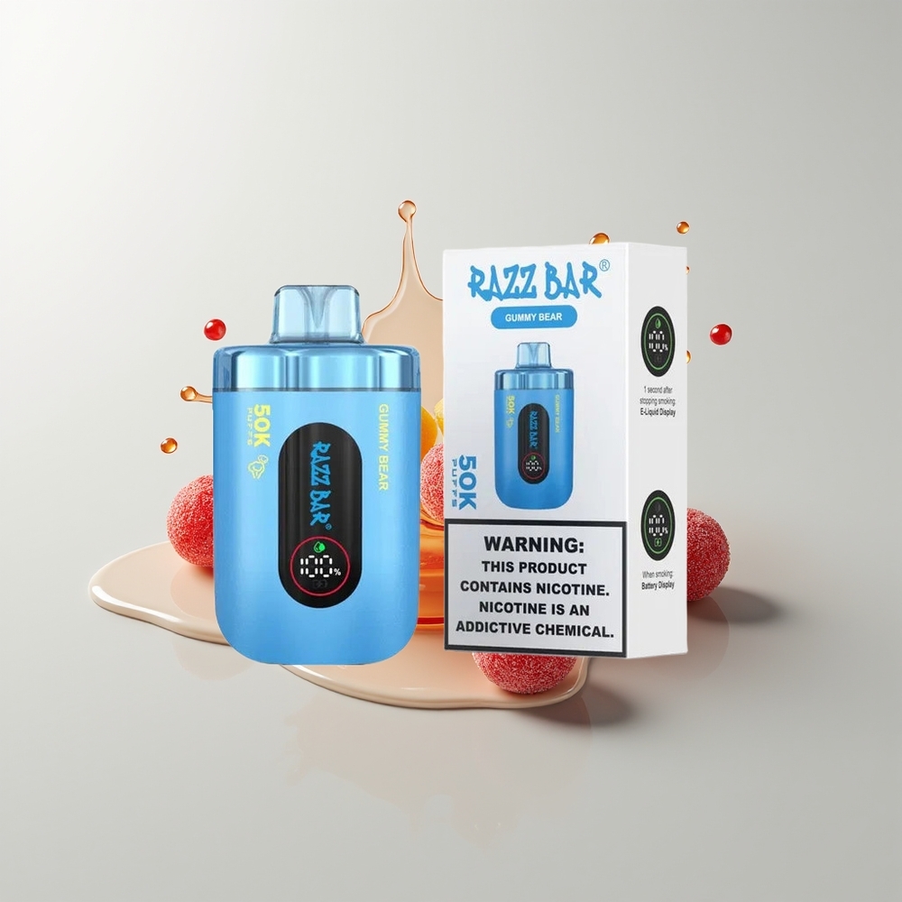 Gummy Bear Razz Bar 50K Puffs Disposable Vape Ireland Wholesale