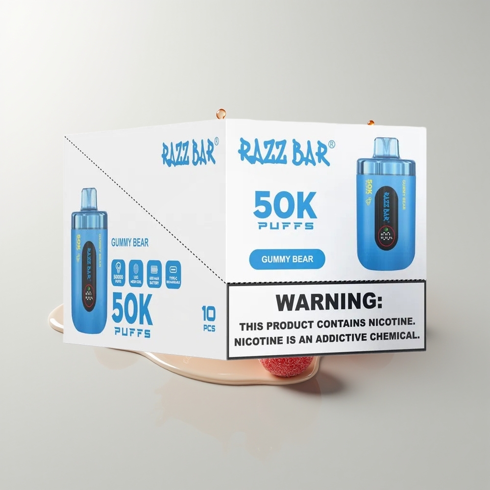 Gummy Bear Razz Bar 50K Puffs Disposable Vape Ireland Wholesale