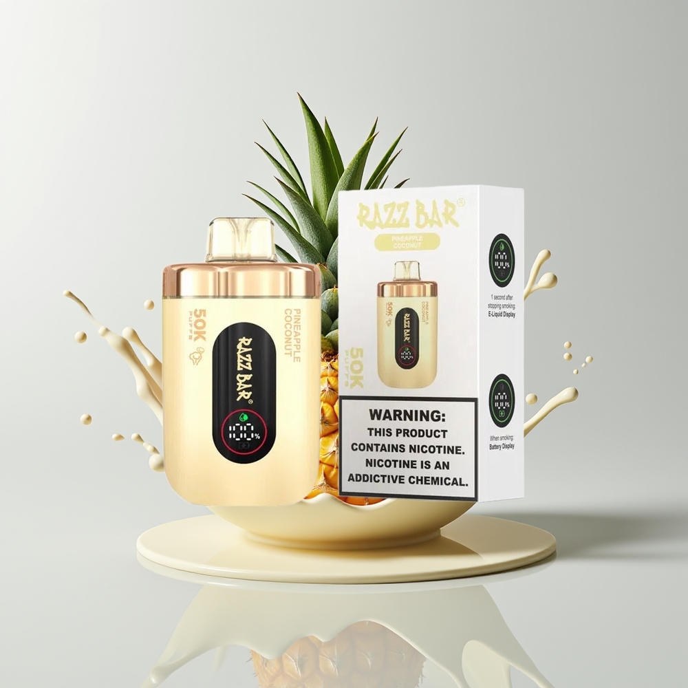 Pineapple Coconut Razz Bar 50K Puffs Disposable Vape Ireland Wholesale