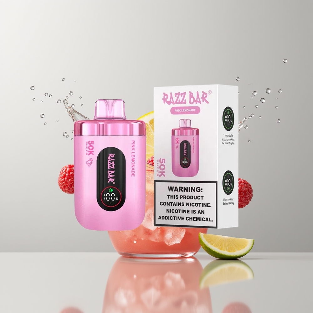 Pink Lemonade Razz Bar 50K Puffs Disposable Vape Ireland Wholesale