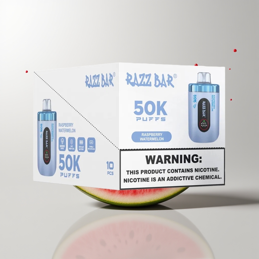 Raspberry Watermelon Razz Bar 50K Puffs Disposable Vape Ireland Wholesale