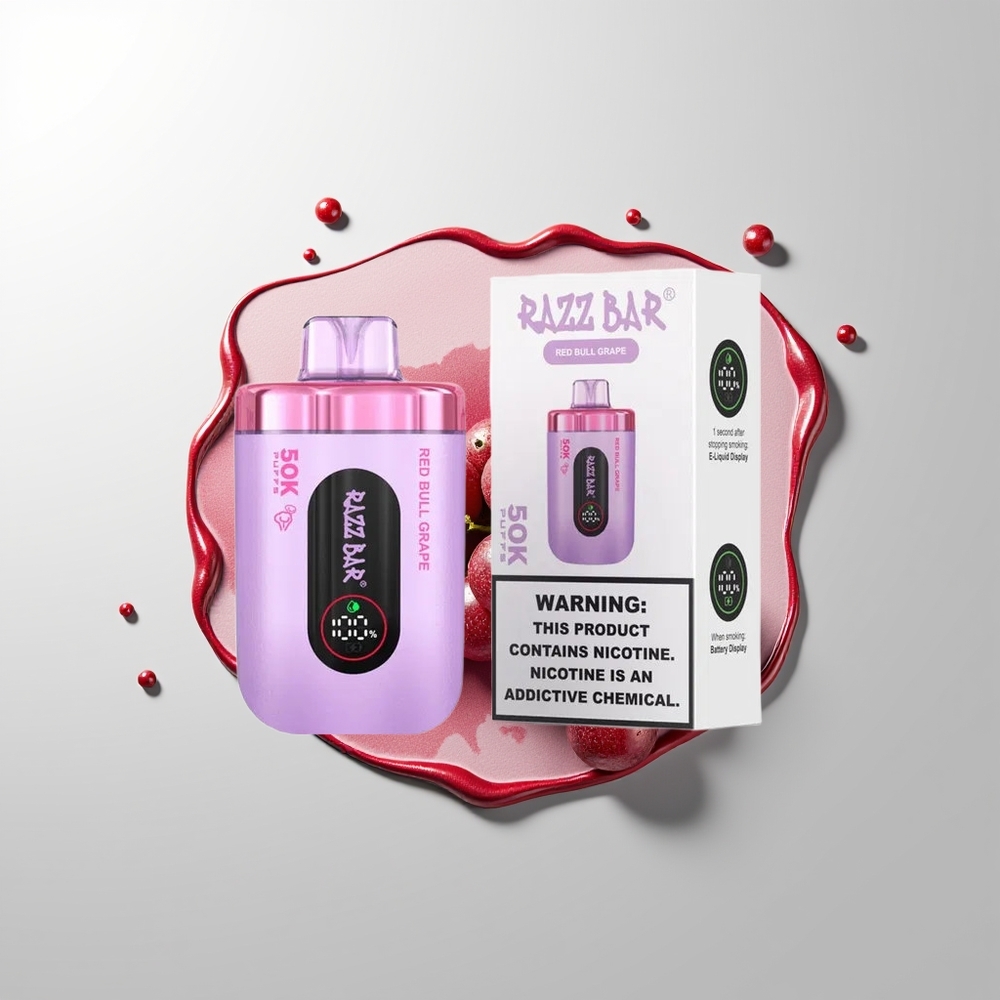 Red Bull Grape Razz Bar 50K Puffs Disposable Vape Ireland Wholesale