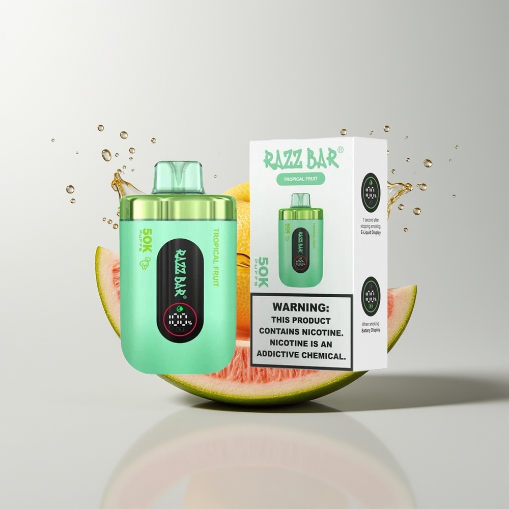Tropical Fruit Razz Bar 50K Puffs Disposable Vape Ireland Wholesale