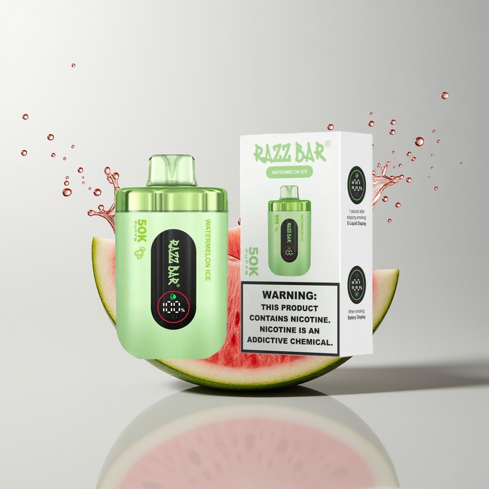 Watermelon Ice Razz Bar 50K Puffs Disposable Vape Ireland Wholesale
