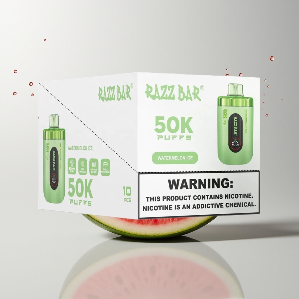 Watermelon Ice Razz Bar 50K Puffs Disposable Vape Ireland Wholesale
