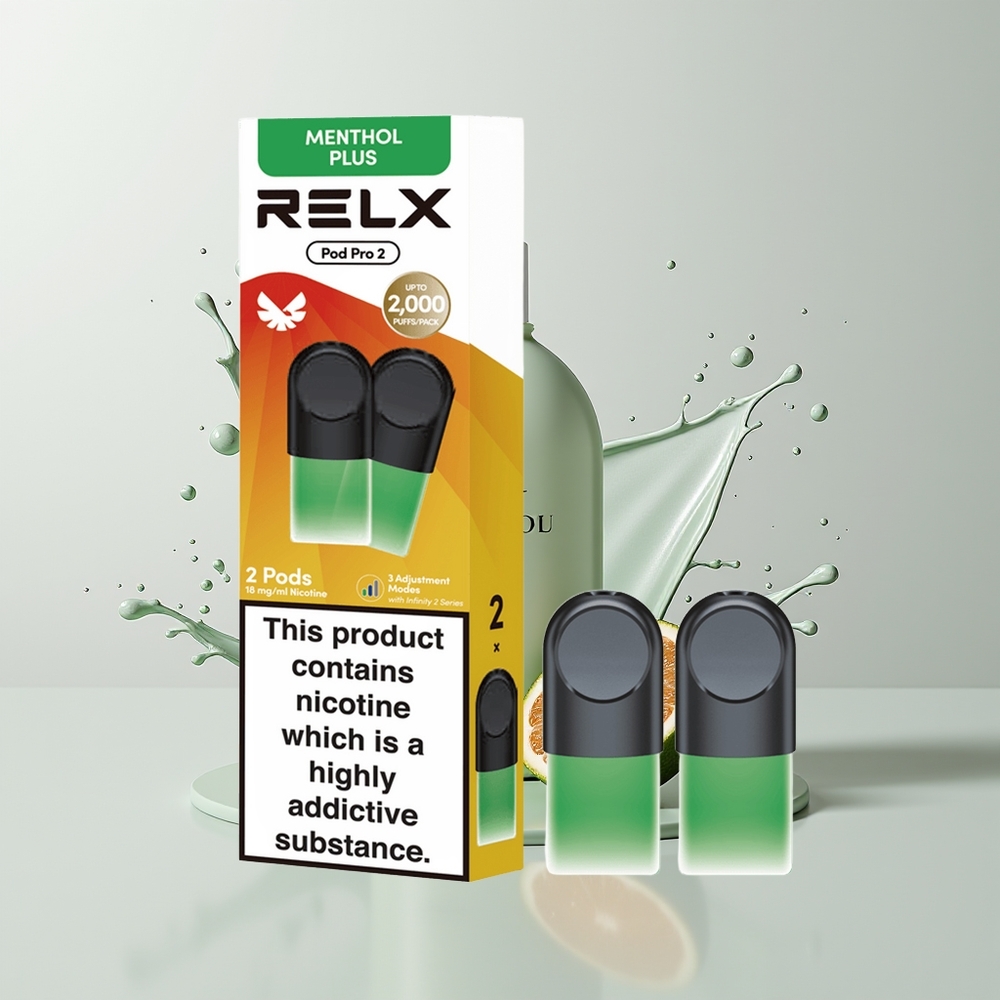 Mint-Menthol Plus Relx Pod Pro 2 Vape Device Ireland Wholesale