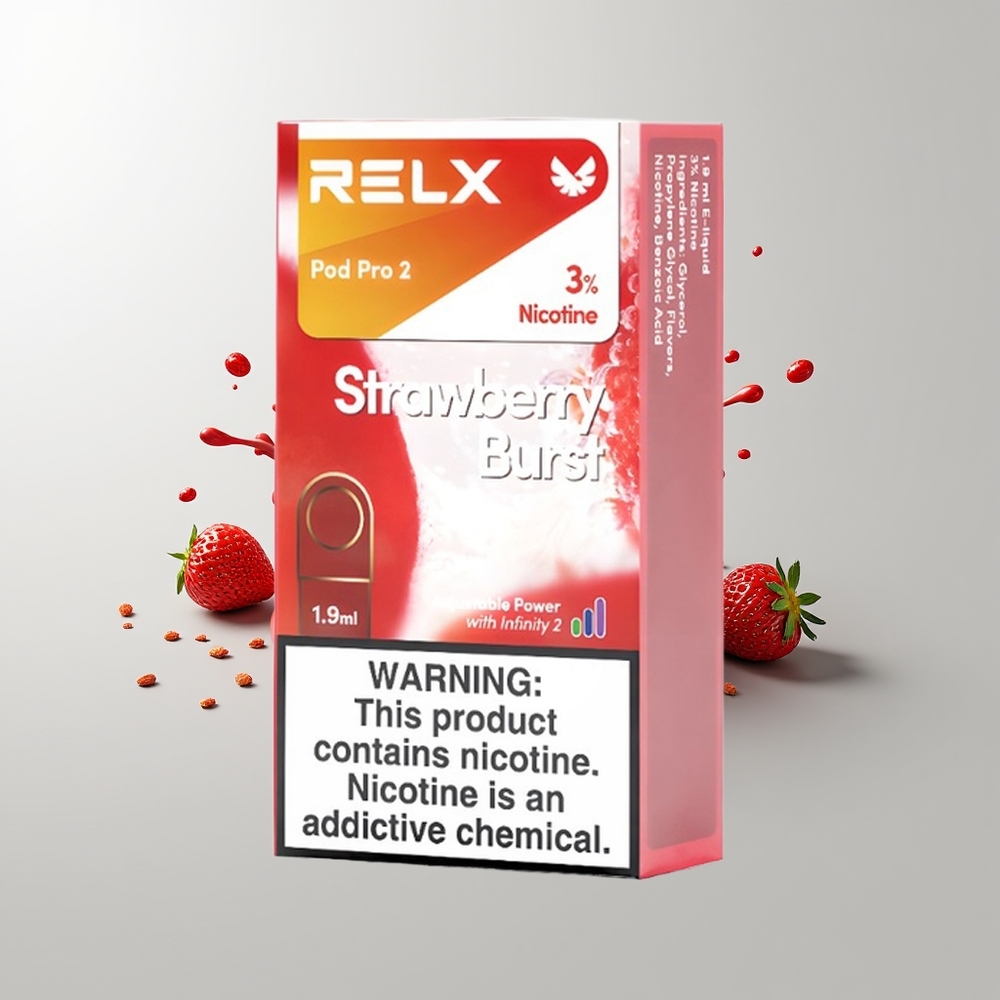 Strawberry Burst Relx Pod Pro 2 Vape Device Ireland Wholesale