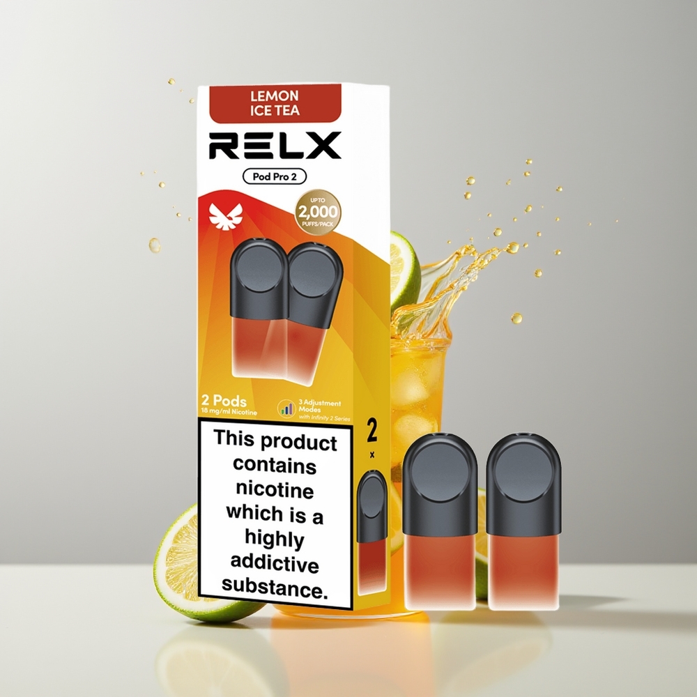 Tea-Lemon Ice Tea Relx Pod Pro 2 Vape Device Ireland Wholesale