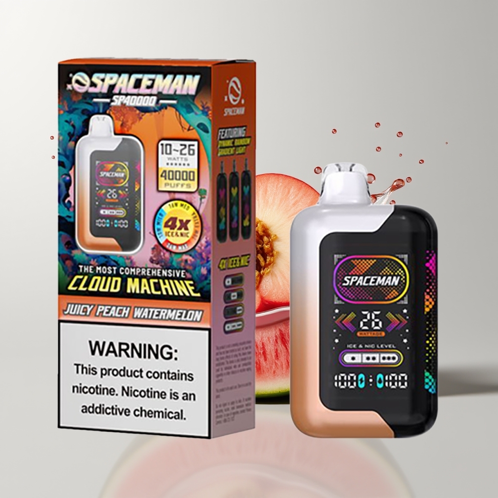 Juicy Peach Watermelon SMOK SPACEMAN SP40000 Disposable Vape Ireland Wholesale