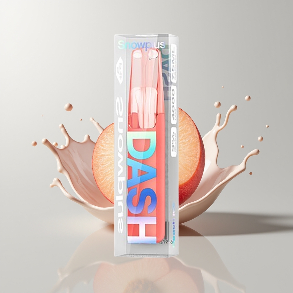 Peach Ice Snowplus Dash 4000 Puffs Disposable Device Ireland Wholesale