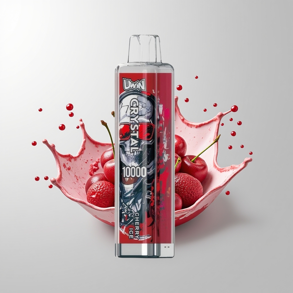Cherry Ice Uwin Crystal 10000 Puffs Disposable Vape Ireland Wholesale