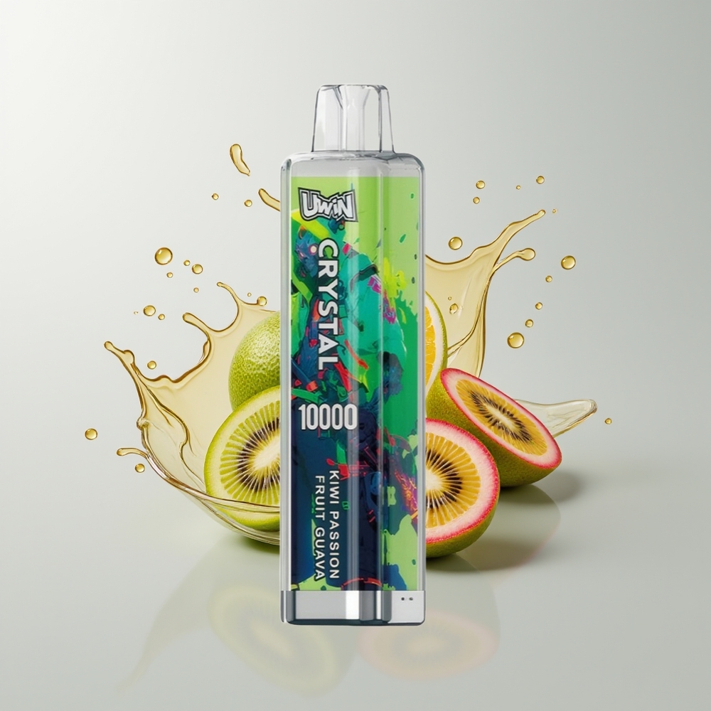 Kiwi Passion Fruit Guava Uwin Crystal 10000 Puffs Disposable Vape Ireland Wholesale
