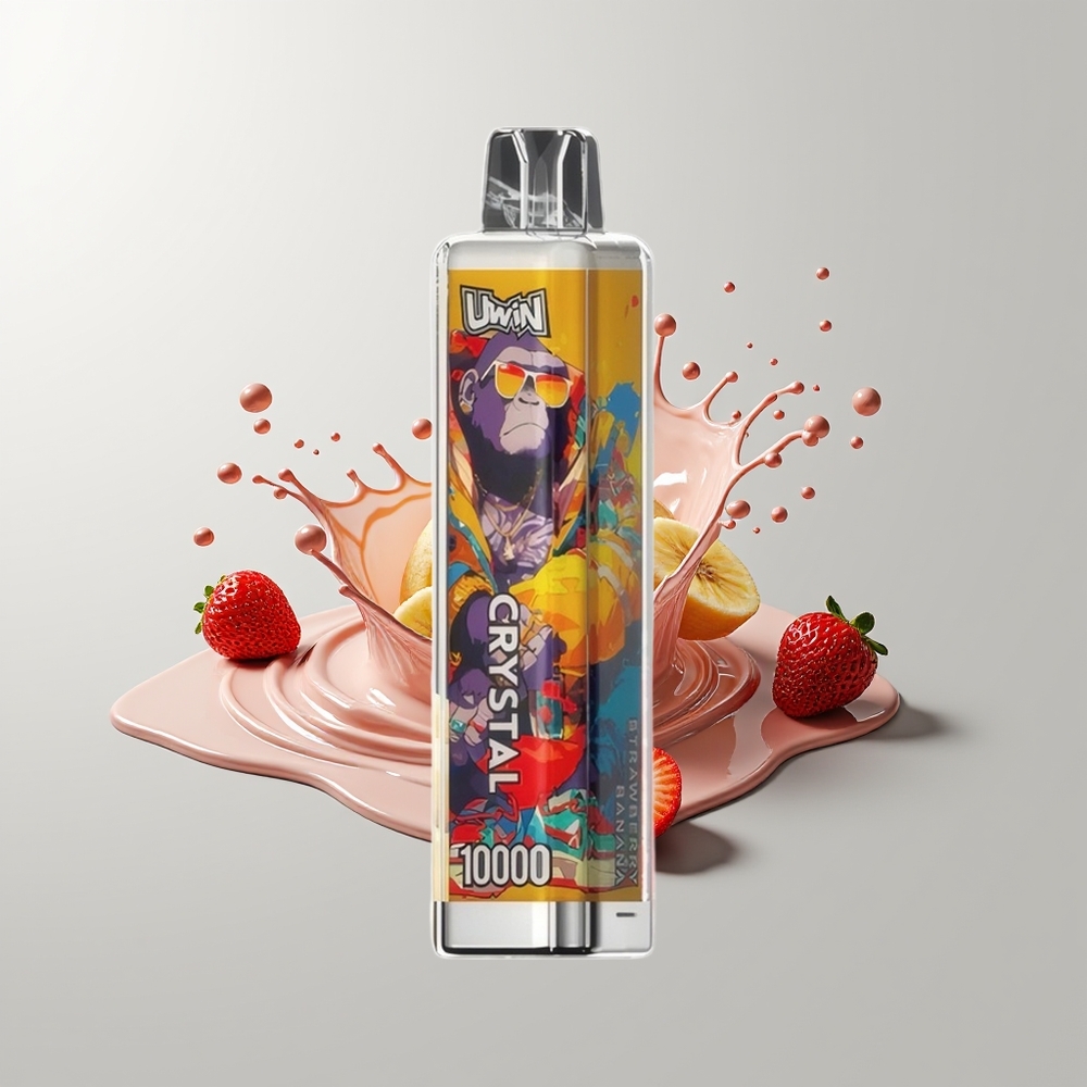 Strawberry Banana Uwin Crystal 10000 Puffs Disposable Vape Ireland Wholesale