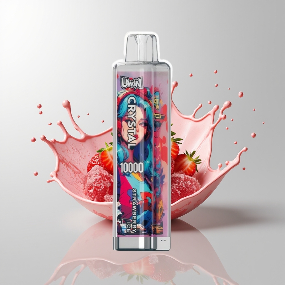 Strawberry Ice Uwin Crystal 10000 Puffs Disposable Vape Ireland Wholesale