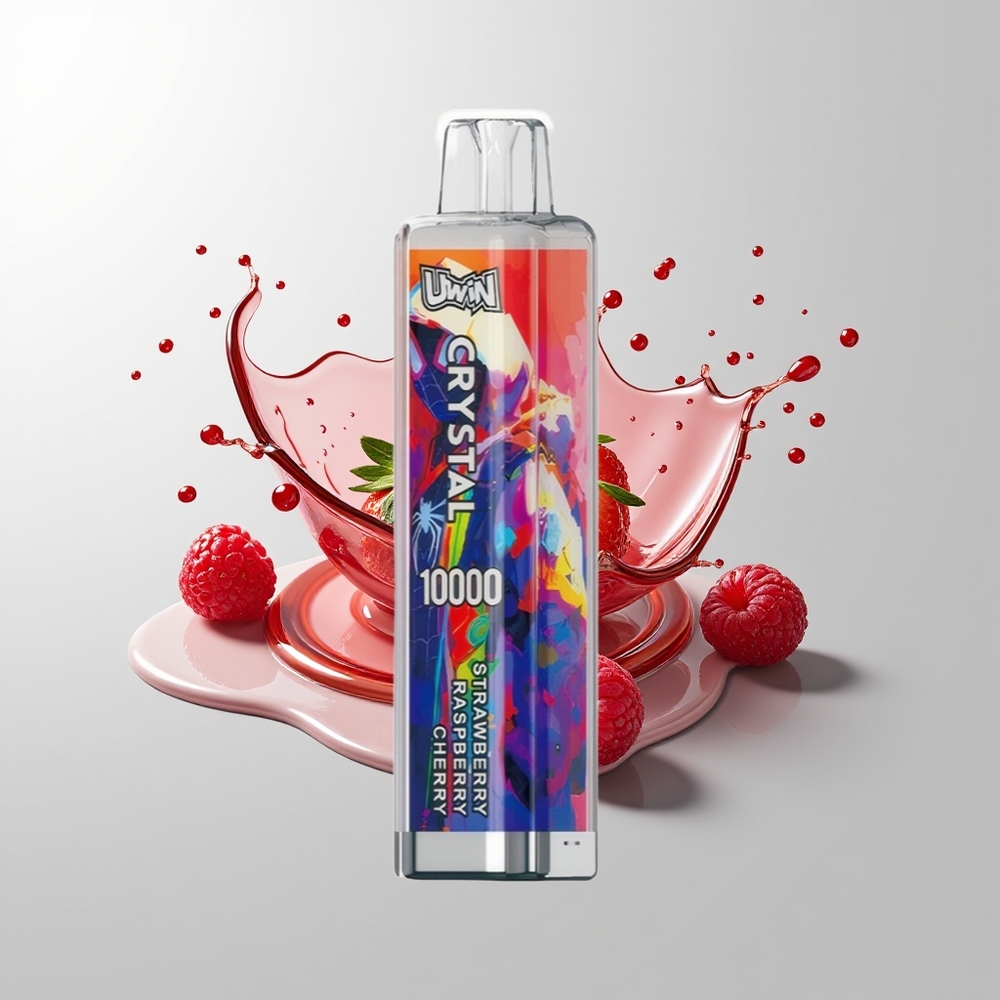 Strawberry Raspberry Cherry Uwin Crystal 10000 Puffs Disposable Vape Ireland Wholesale