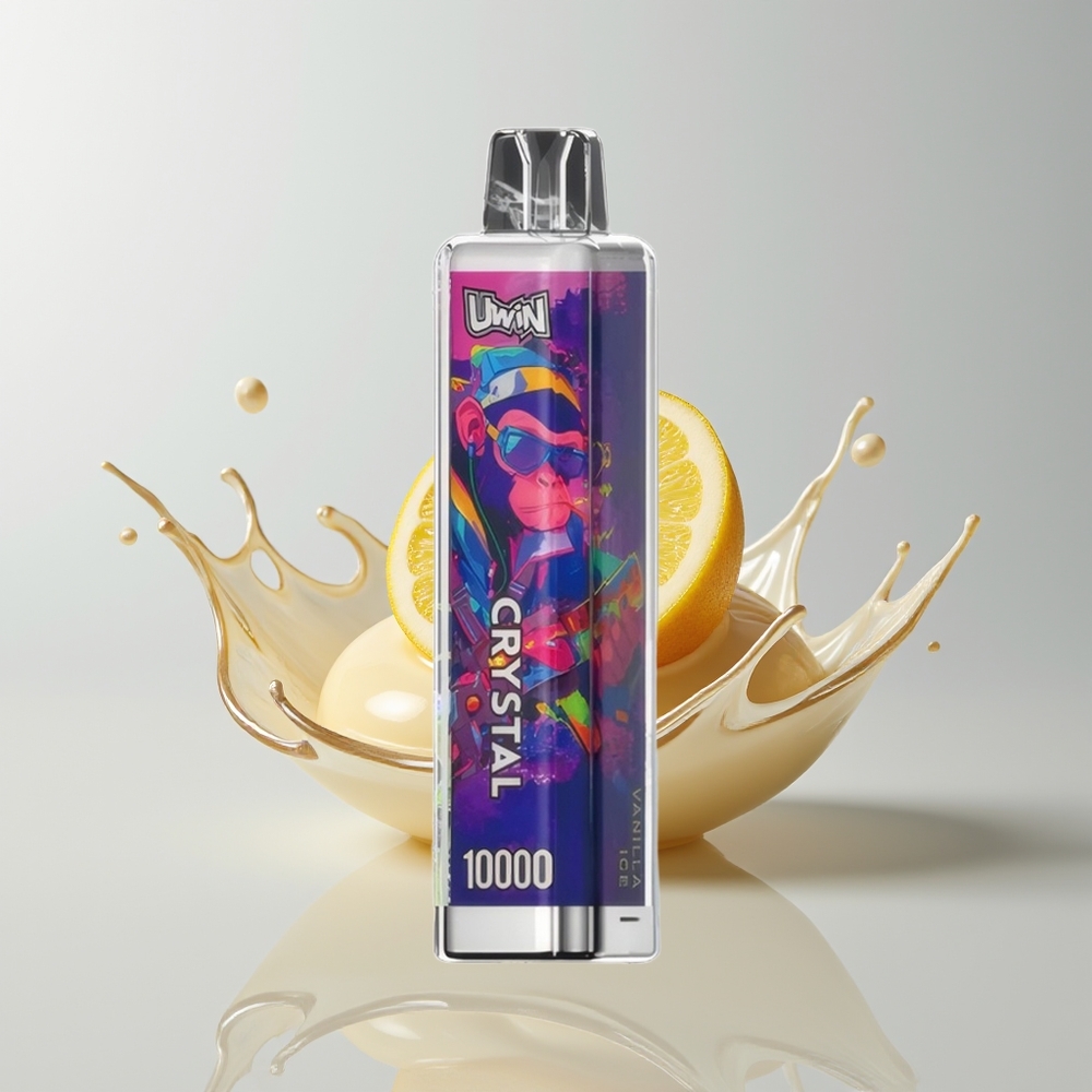 Vanilla Ice Uwin Crystal 10000 Puffs Disposable Vape Ireland Wholesale