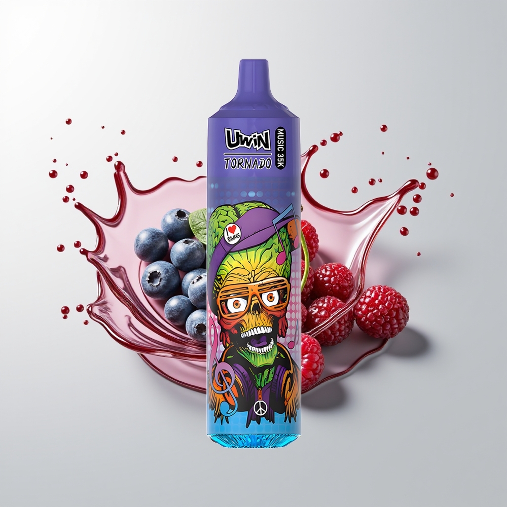 Blueberry Cherry Cranberry Uwin Tornado 35K Music Disposable Vape Ireland Wholesale