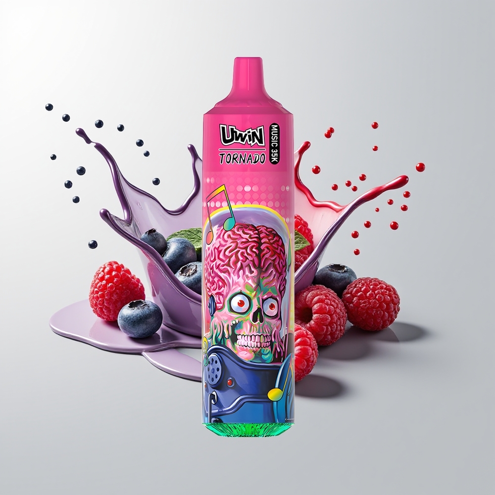 Blueberry Raspberry Uwin Tornado 35K Music Disposable Vape Ireland Wholesale