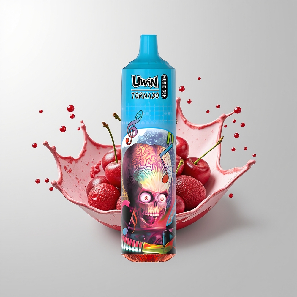 Cherry Ice Uwin Tornado 35K Music Disposable Vape Ireland Wholesale