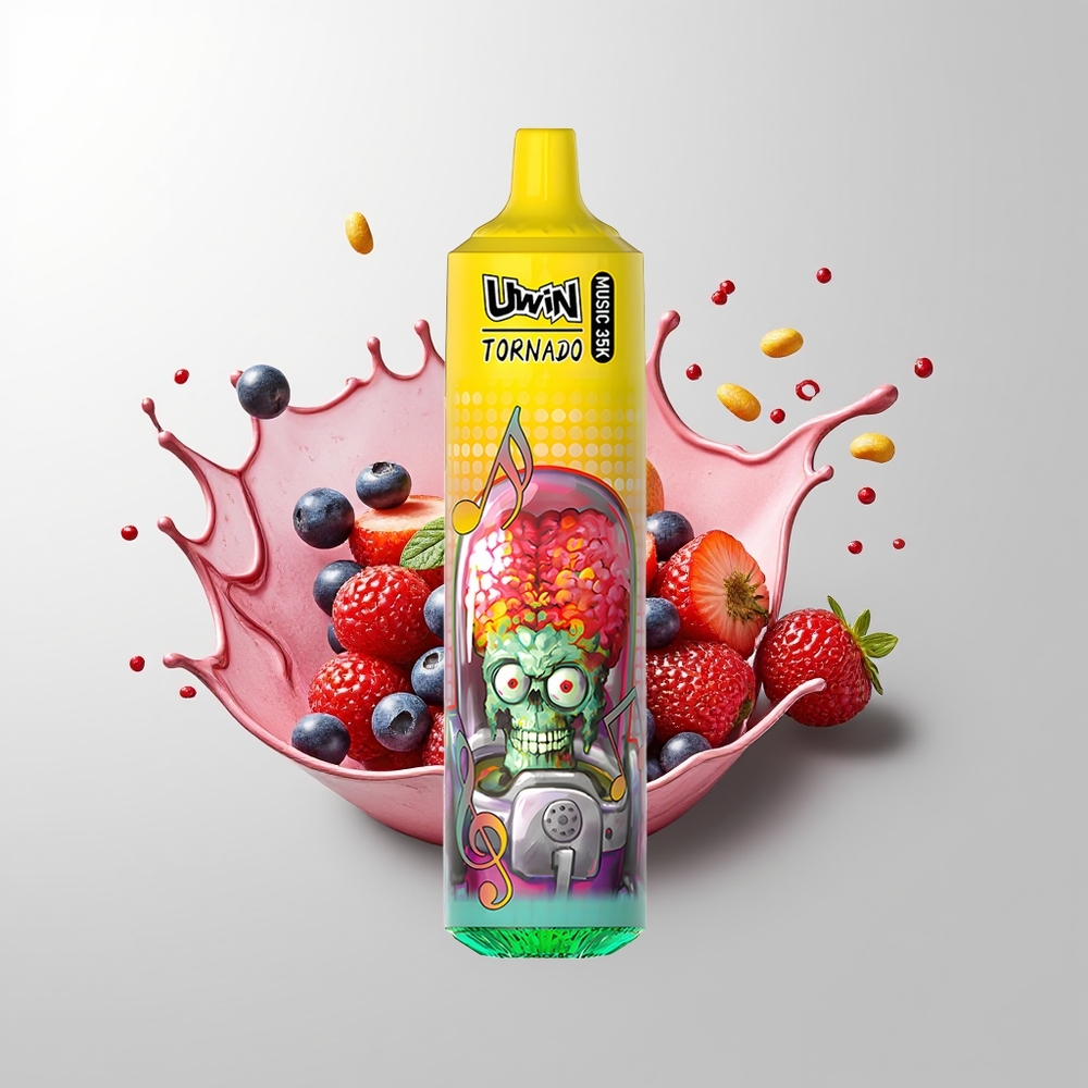 Mixed Berries Uwin Tornado 35K Music Disposable Vape Ireland Wholesale