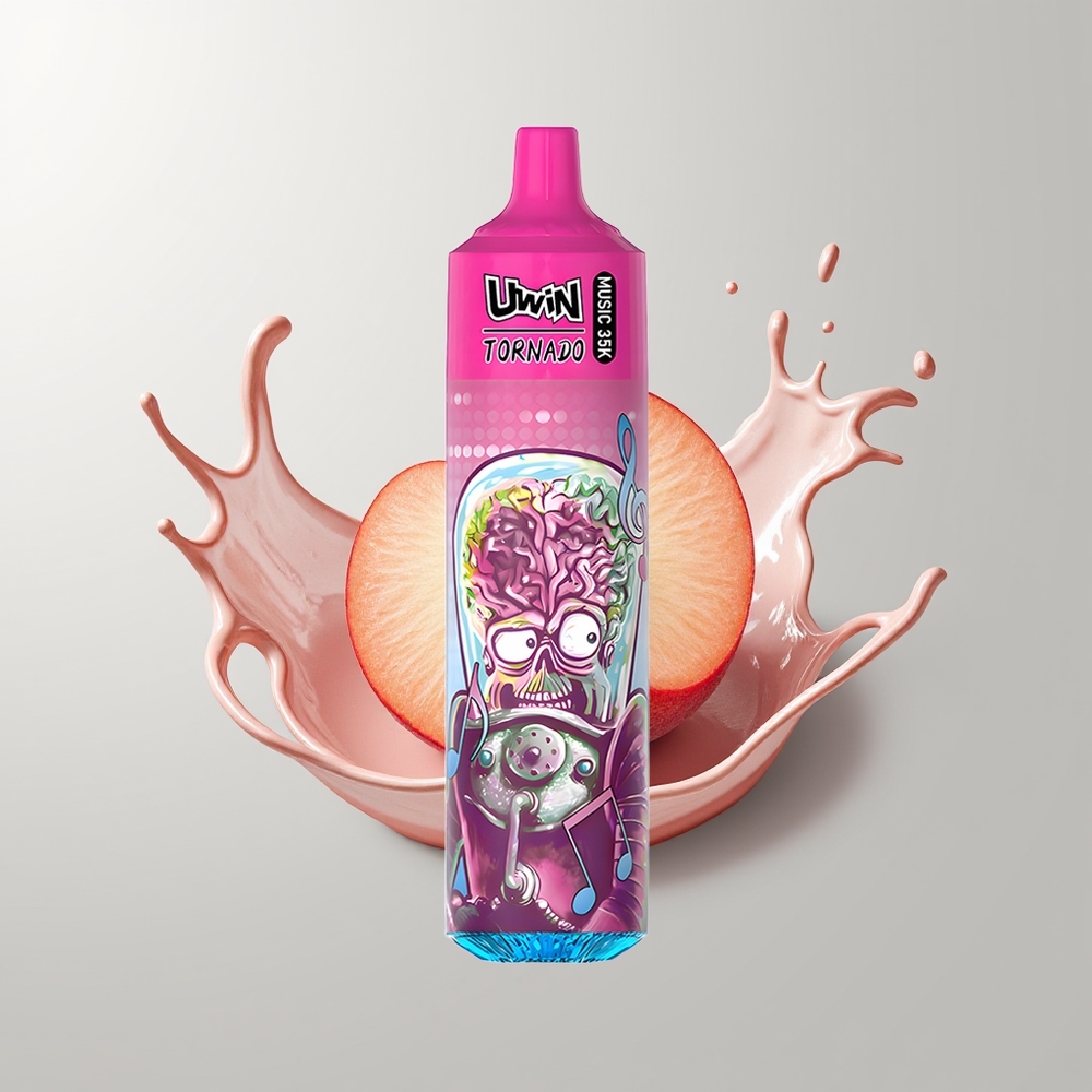 Peach Berry Uwin Tornado 35K Music Disposable Vape Ireland Wholesale