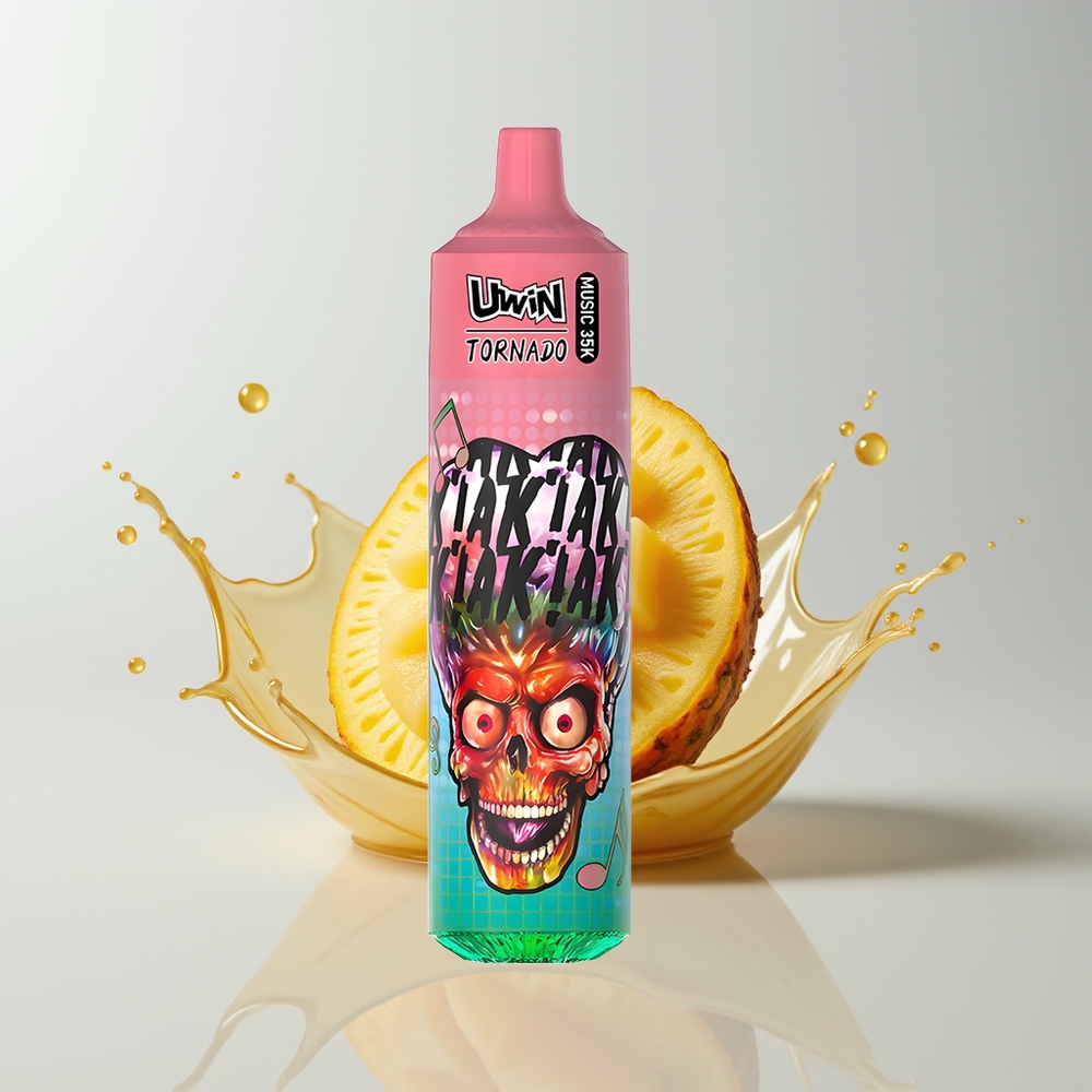 Peachy Mango Pineapple Uwin Tornado 35K Music Disposable Vape Ireland Wholesale