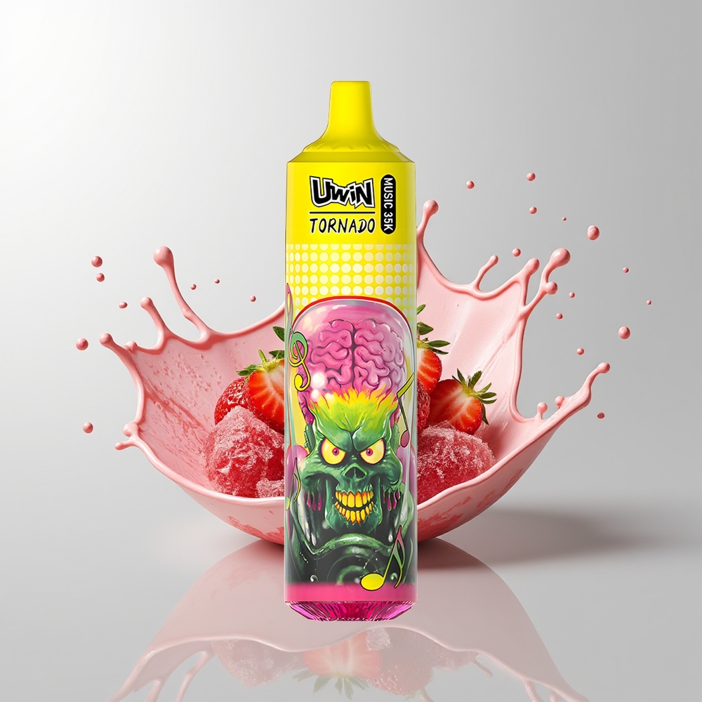 Strawberry Ice Uwin Tornado 35K Music Disposable Vape Ireland Wholesale
