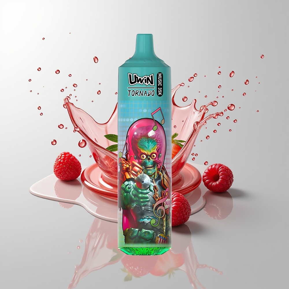 Strawberry Raspberry Cherry Ice Uwin Tornado 35K Music Disposable Vape Ireland Wholesale