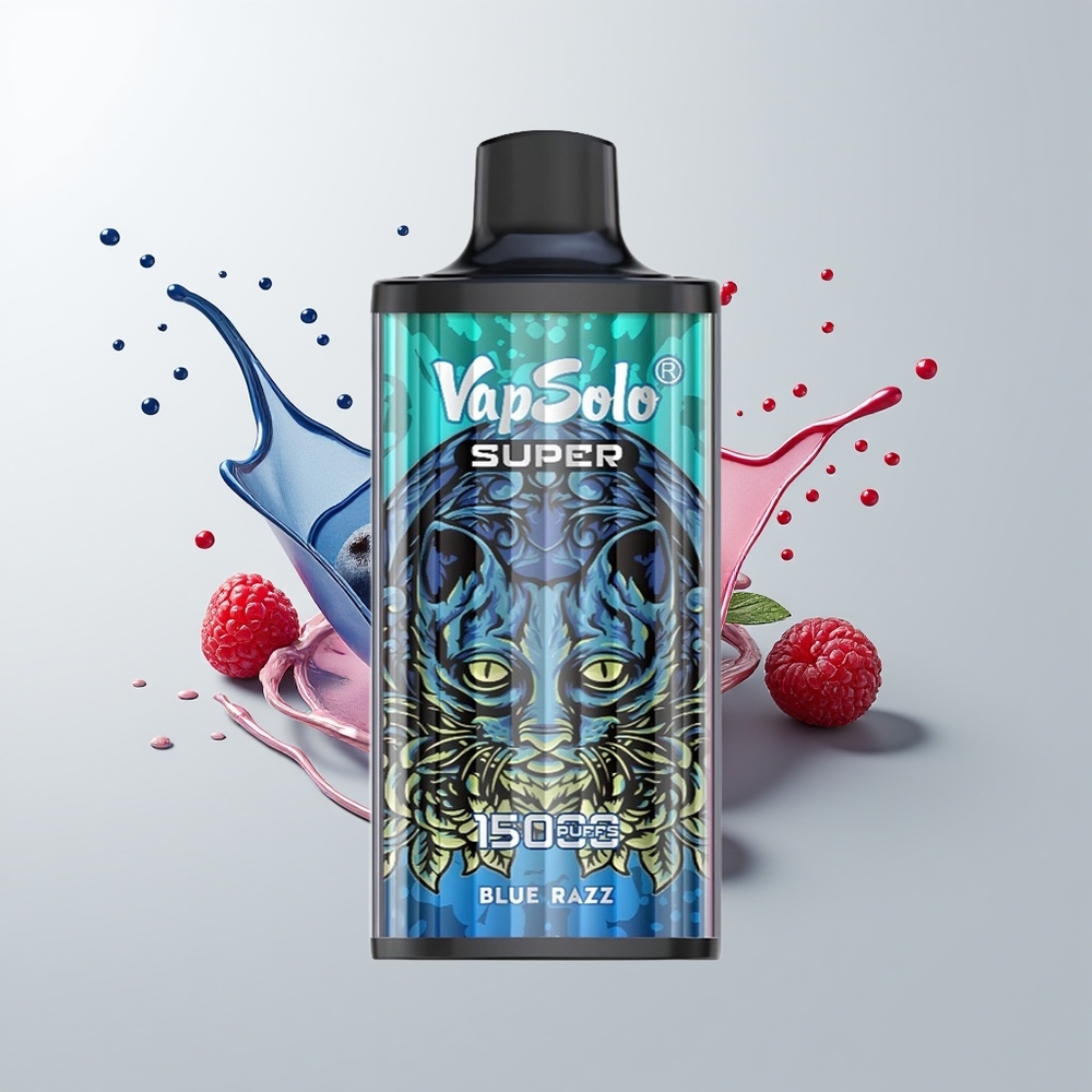 Blue Razz Vapsolo Super 15000 Puffs Disposable Vape Ireland Wholesale