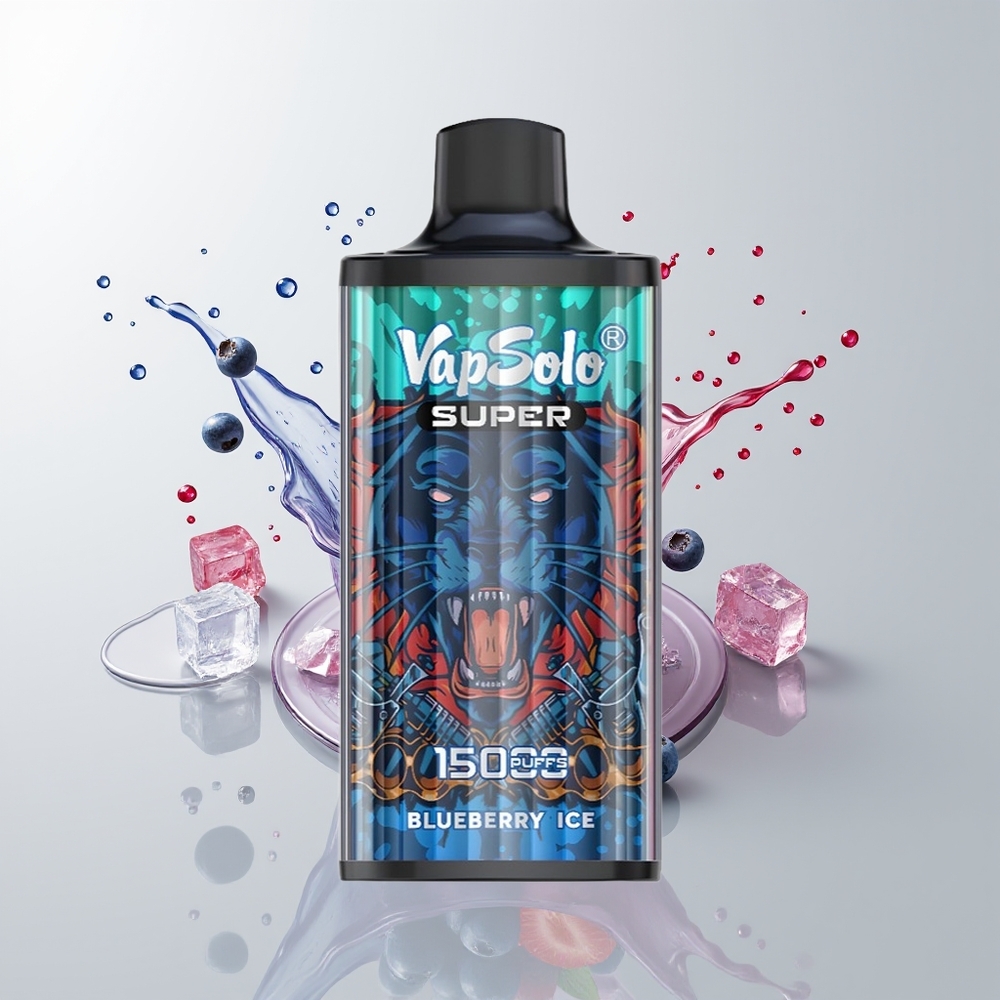 Blueberry Ice Vapsolo Super 15000 Puffs Disposable Vape Ireland Wholesale