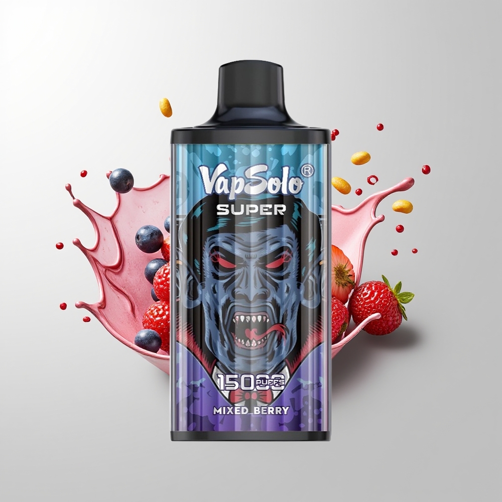 Mixed Berries Vapsolo Super 15000 Puffs Disposable Vape Ireland Wholesale