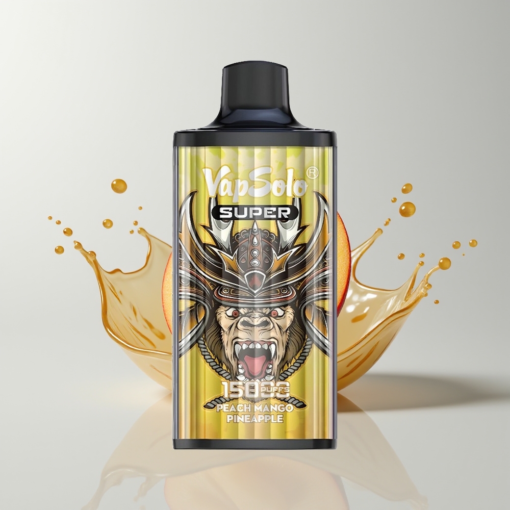 Peach Mango Pineapple Vapsolo Super 15000 Puffs Disposable Vape Ireland Wholesale