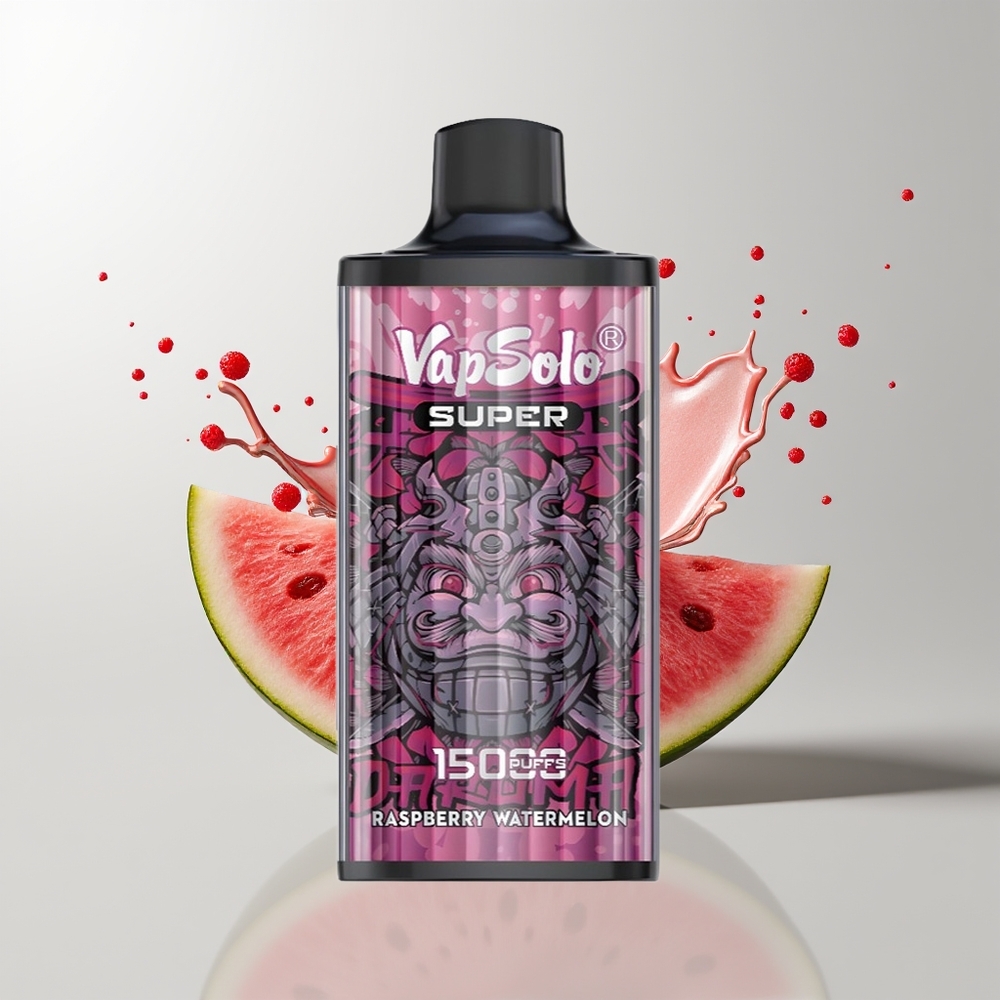 Raspberry Watermelon Vapsolo Super 15000 Puffs Disposable Vape Ireland Wholesale