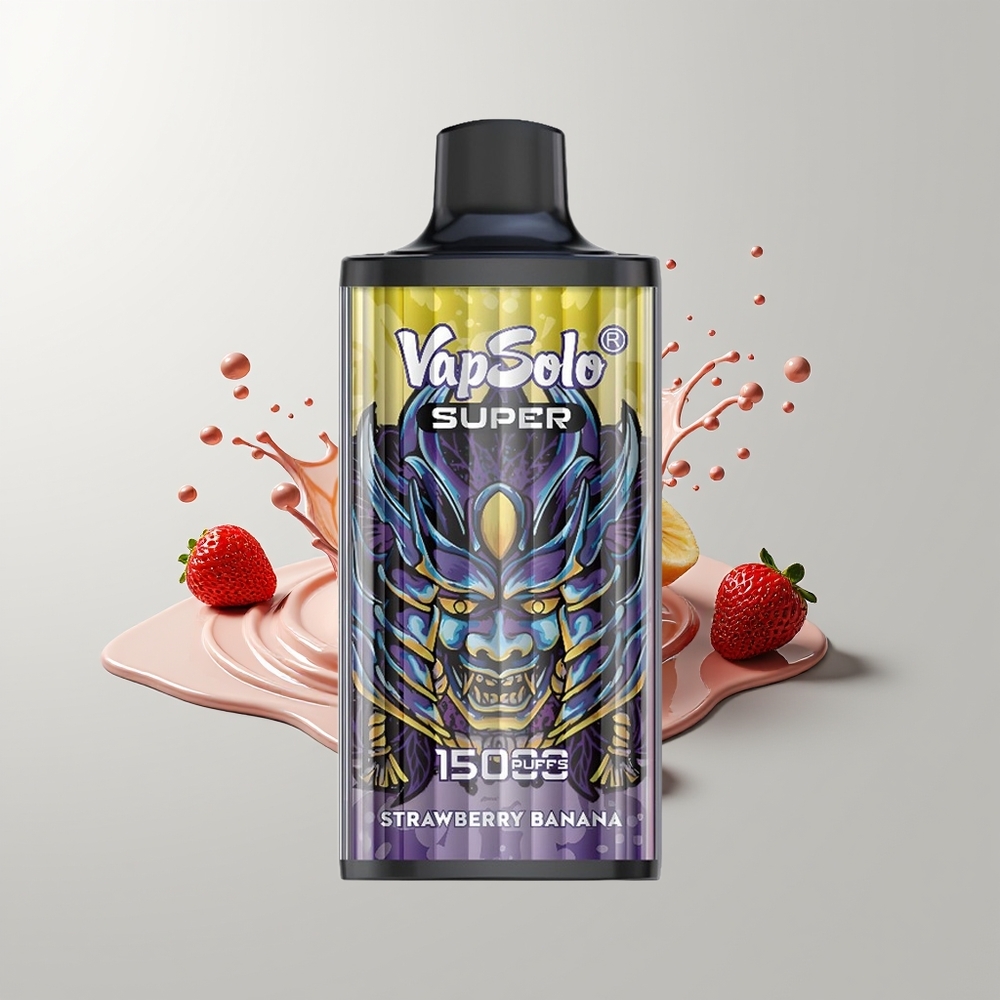 Strawberry Banana Vapsolo Super 15000 Puffs Disposable Vape Ireland Wholesale
