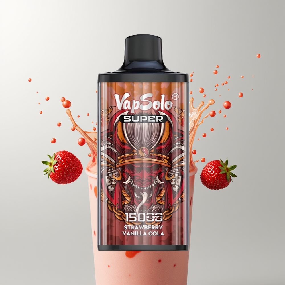 Strawberry Vanilla Cola Vapsolo Super 15000 Puffs Disposable Vape Ireland Wholesale