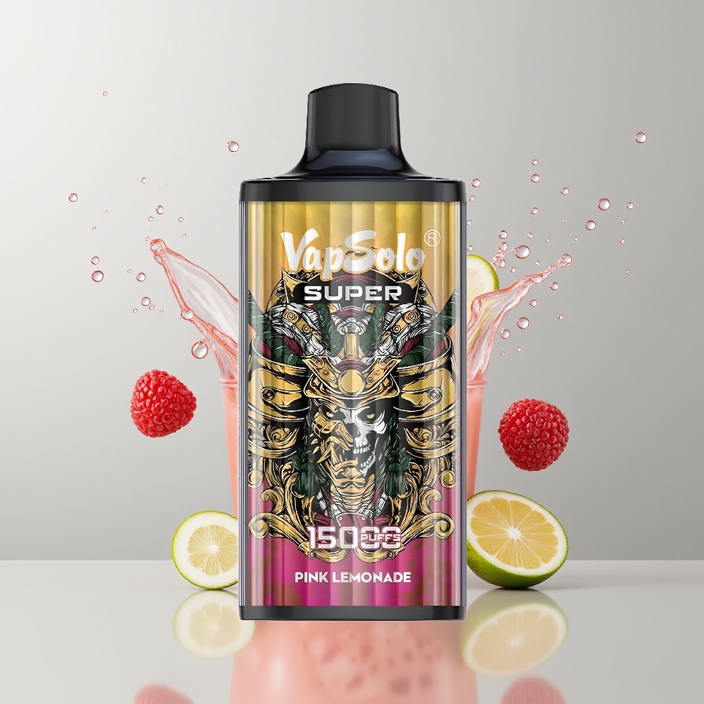 Super Pink Lemonade Vapsolo Super 15000 Puffs Disposable Vape Ireland Wholesale