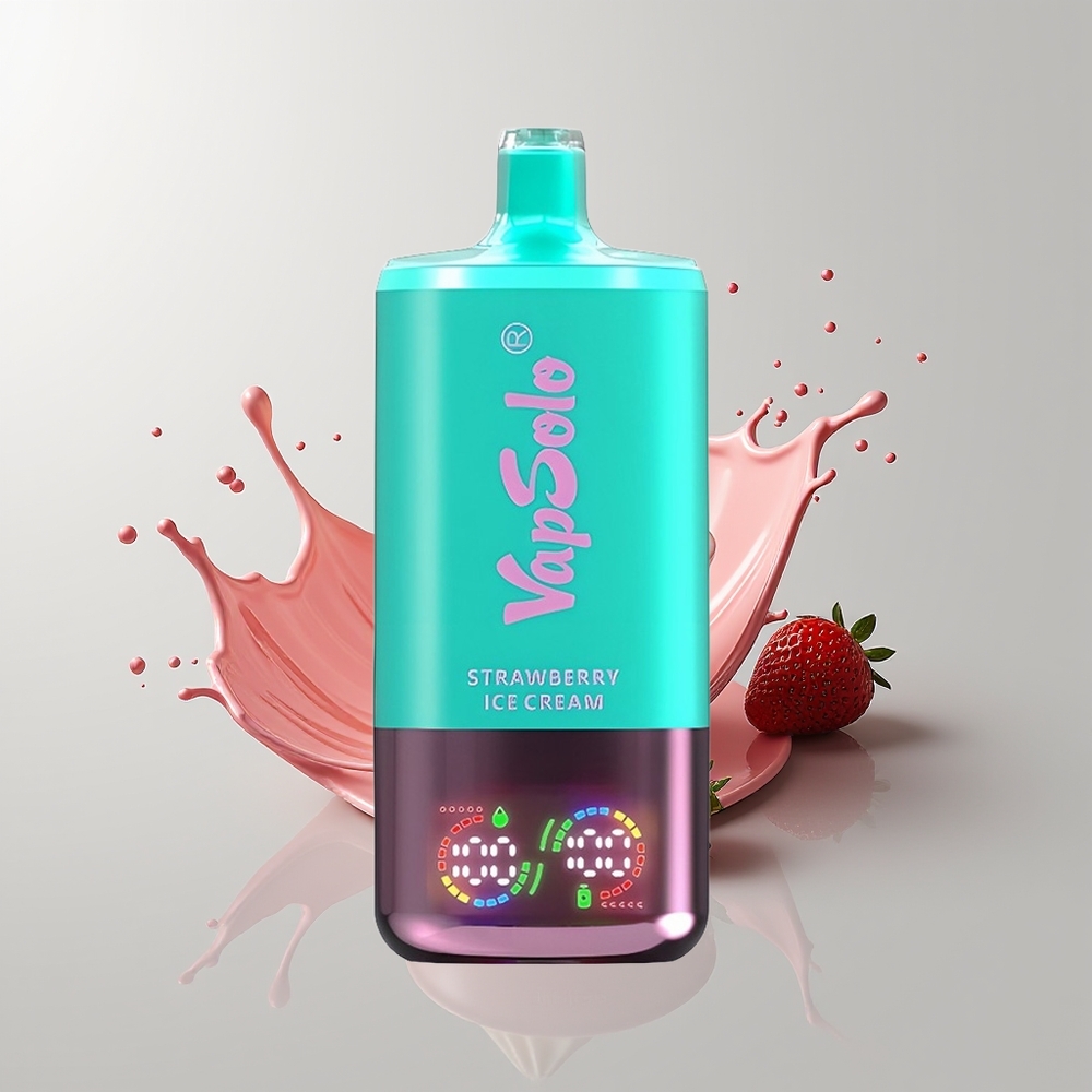 Strawberry Ice Cream Vapsolo Triple 30000 Puffs Disposable Vape Ireland Wholesale