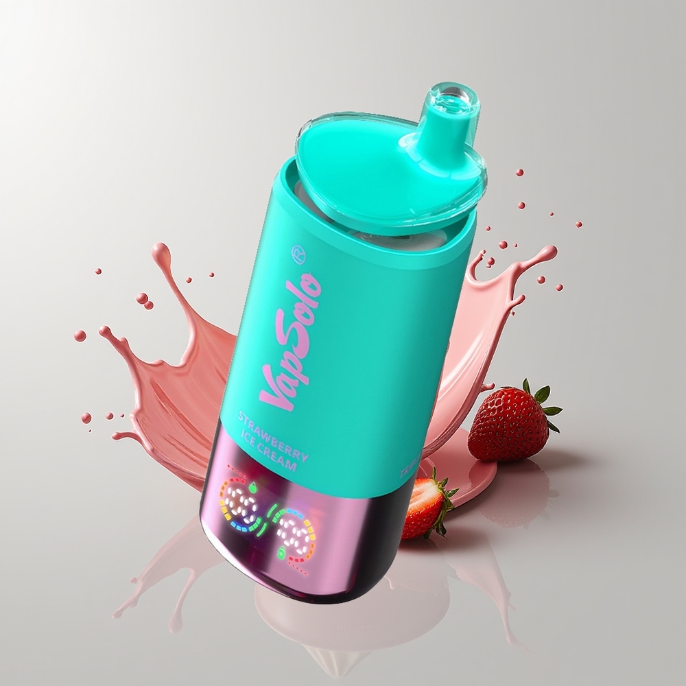 Strawberry Ice Cream Vapsolo Triple 30000 Puffs Disposable Vape Ireland Wholesale