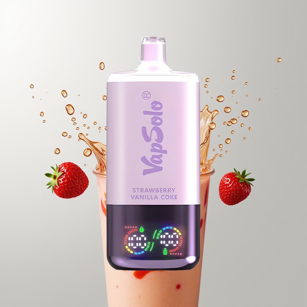 Strawberry Vanilla Coke Vapsolo Triple 30000 Puffs Disposable Vape Ireland Wholesale