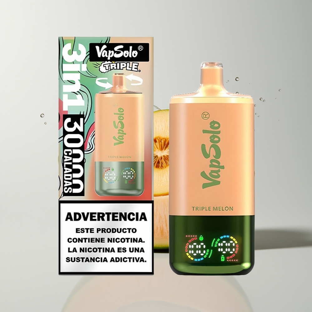 Triple Melon Vapsolo Triple 30000 Puffs Disposable Vape Ireland Wholesale