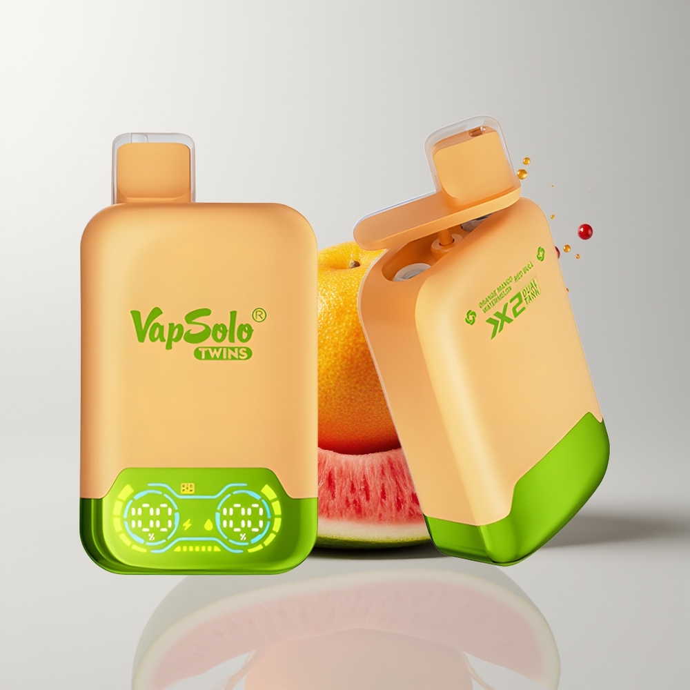 Orange Mango Watermelon & Red Bull Vapsolo Twins 20000 Puffs Disposable Vape Ireland Wholesale
